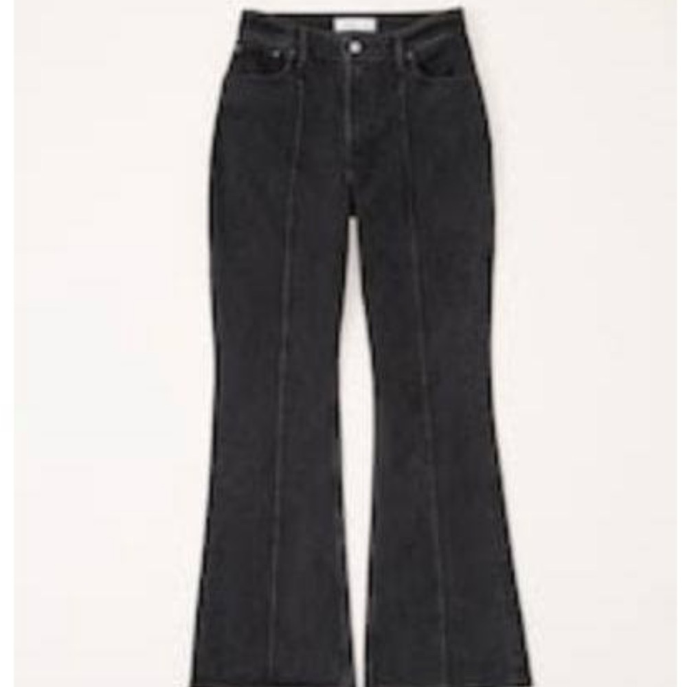 Size 12 (31) Abercrombie Flared Black Jeans